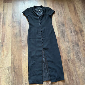 Women's JOHN ROBERTS Black long Dress Size 12